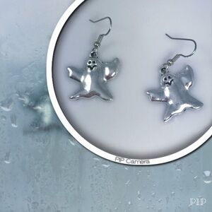 Pewter Ghost Earrings
